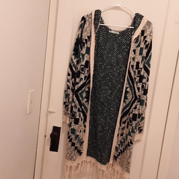 Maurices Sweaters - Maurices Tribal Hooded Sweater